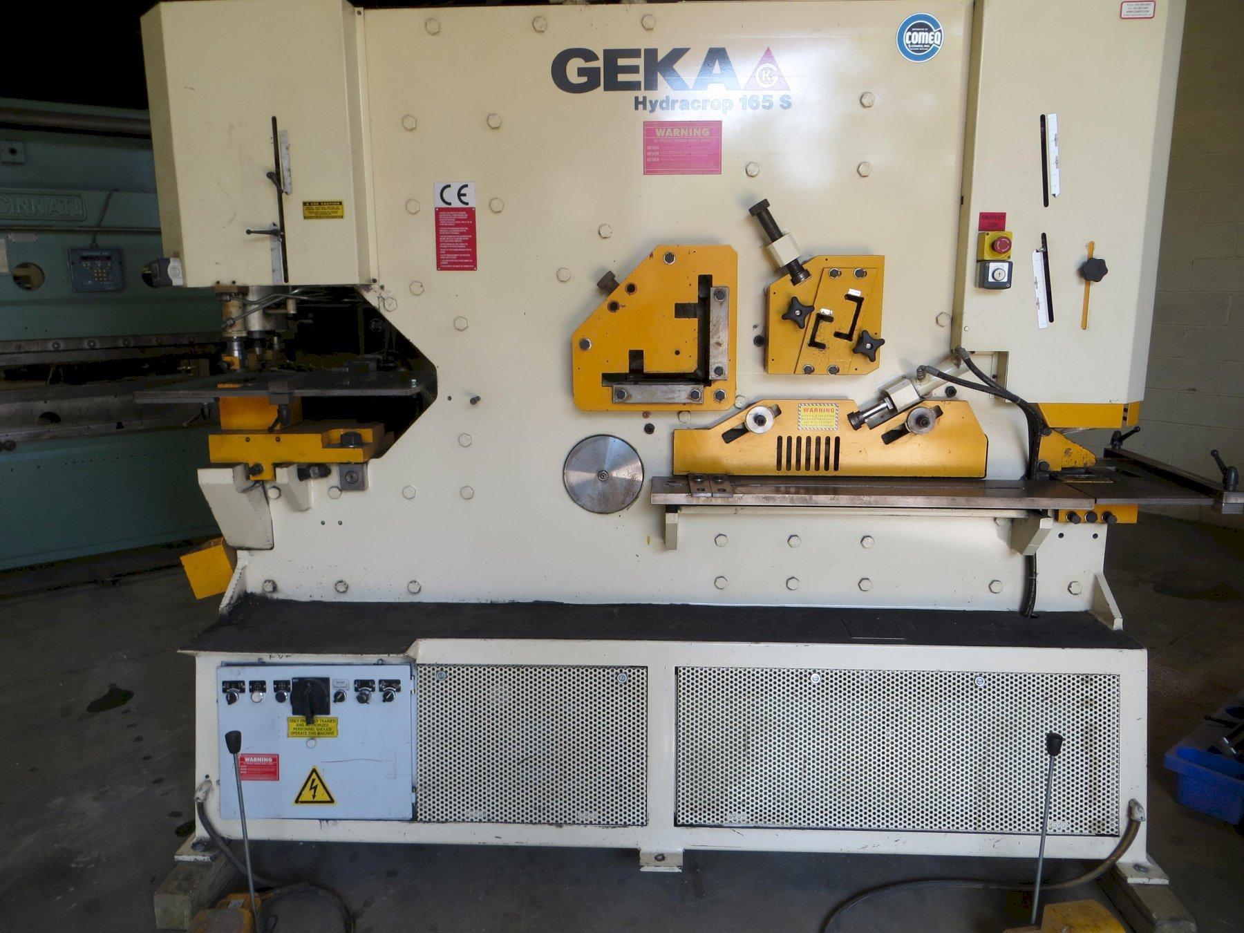 185 TON GEKA HYDRACROP MODEL 165S HYDRAULILC IRONWORKER