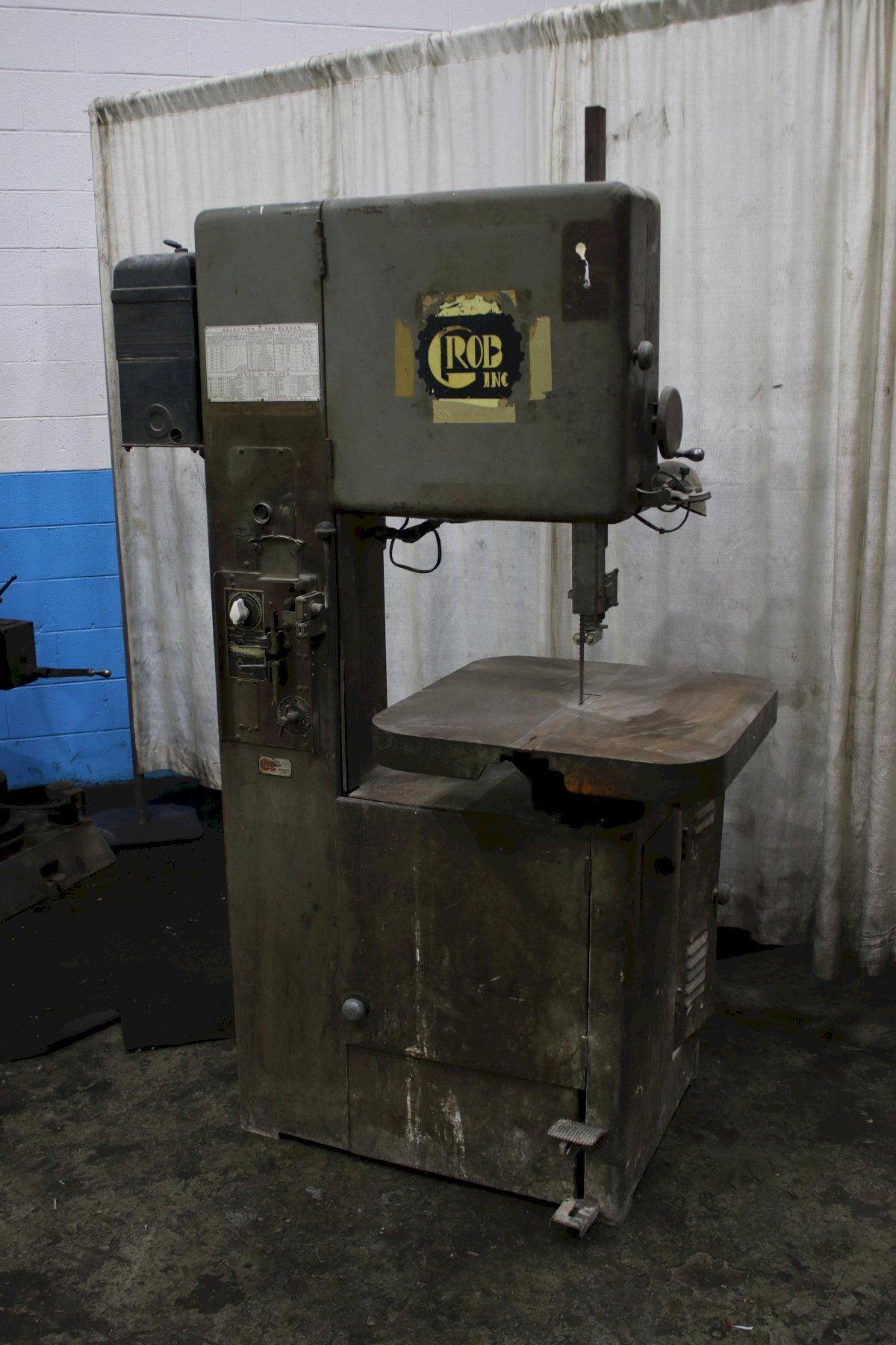 18" GROB MODEL #MS18 VERTICAL BANDSAW: STOCK #75924