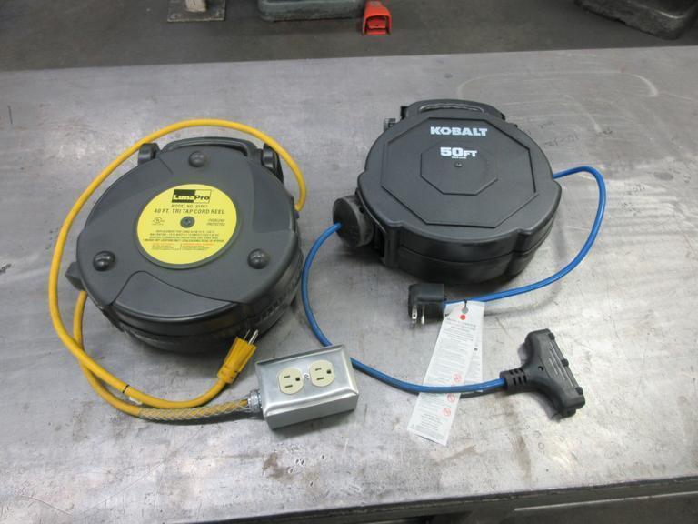 Wall Mountable Power Cord Reels (2)- Auction Item