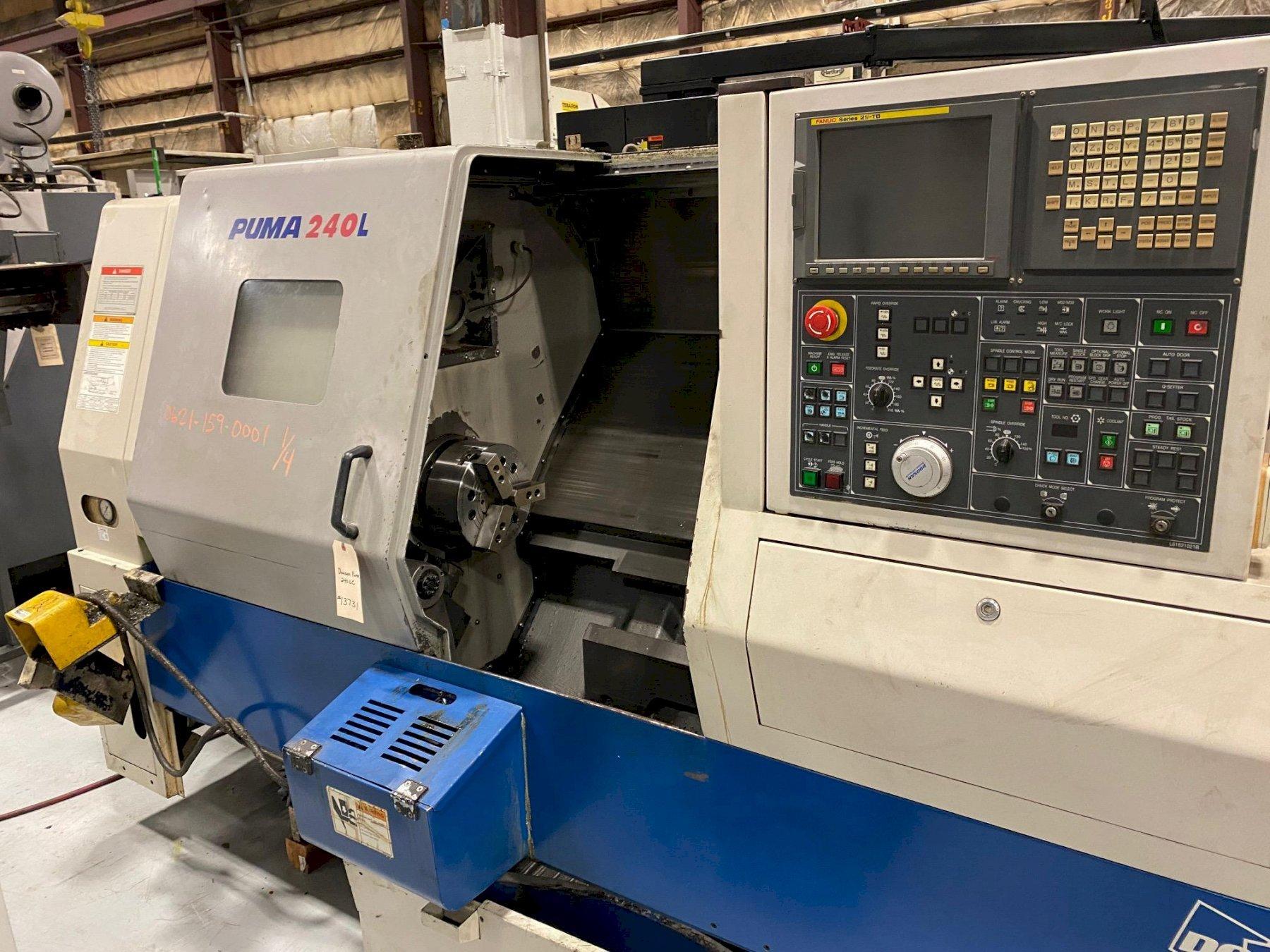 Used Doosan Daewoo Puma 240LC CNC Horizontal Lathe For Sale 2006