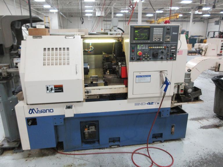 Miyano BND-42T5 CNC Turning Center with Fanuc Control, (2) Turrets- Auction Item