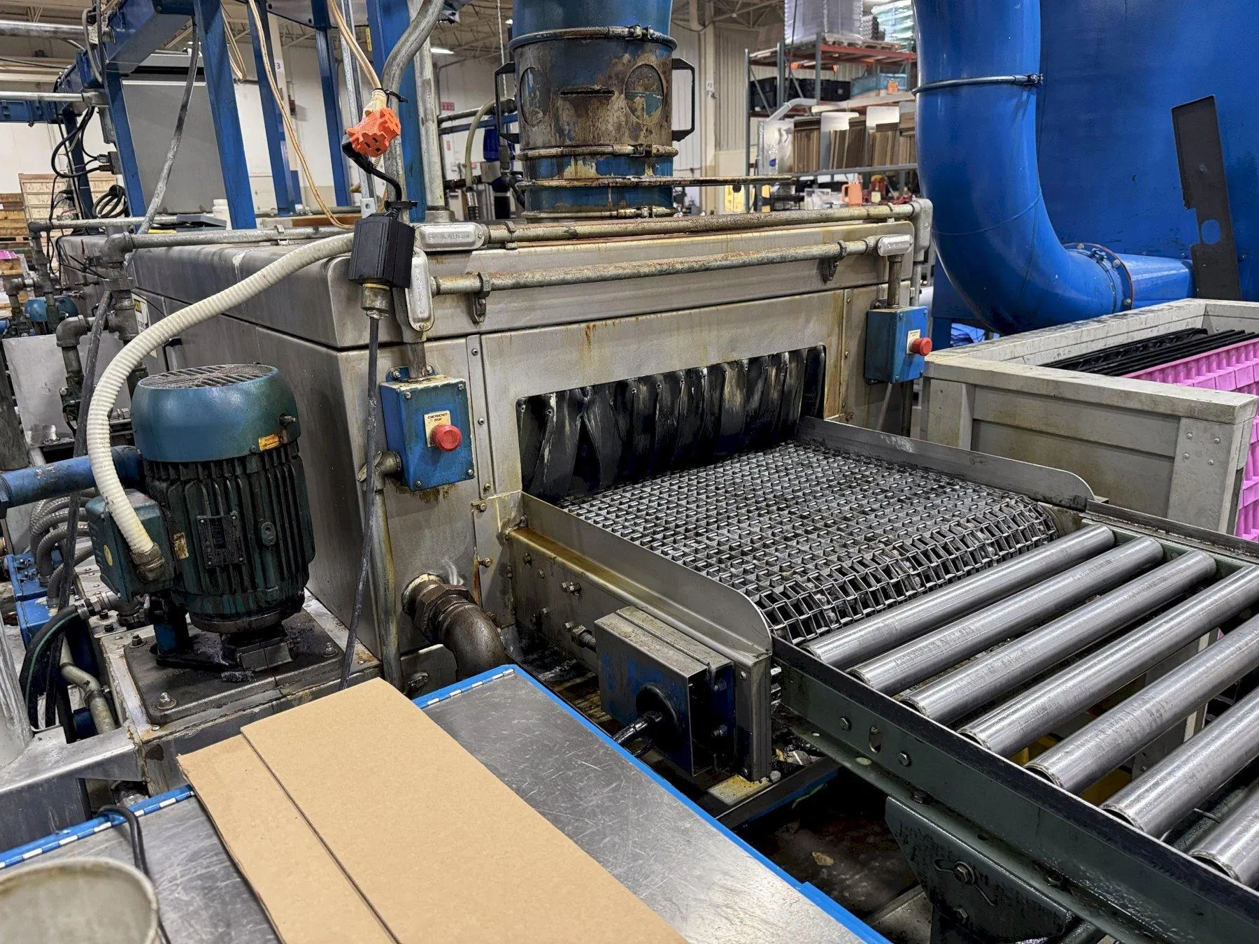 30" Midbrook Hurricane 5030 W/R/BO 3 Stage Stainless Steel Belt Type Pass Through Parts Washer : YOBRO #25661