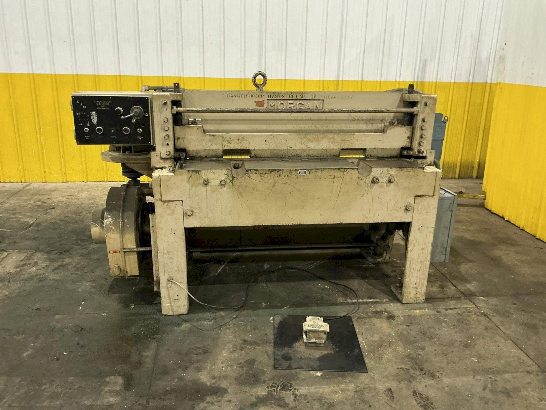 48" X 1/8" MORGAN MODEL #SC4125 MECHANICAL POWER METAL SHEAR: YOBRO #26215