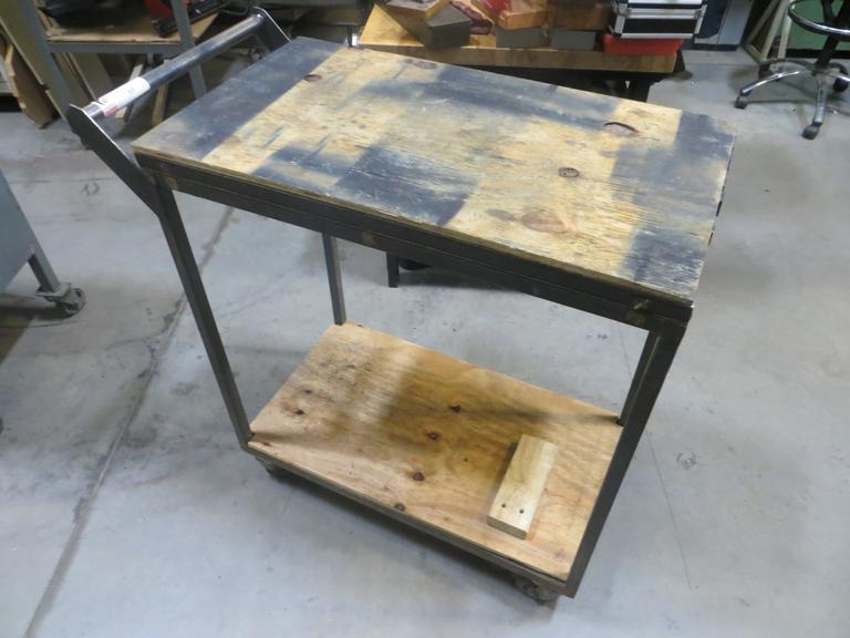 Rolling Work Cart- Portable on Casters- Auction Item