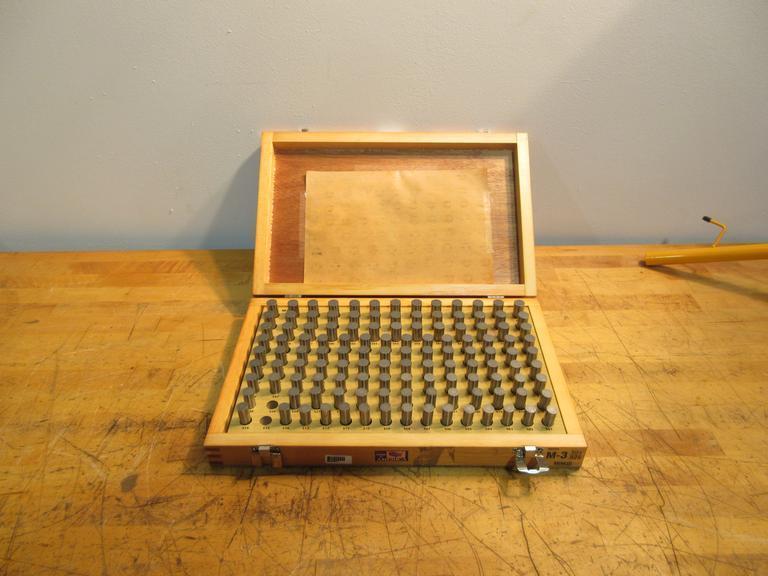 Meyer Pin Gage Set .501" - .625", M-3 *Almost Complete W/ Case- Auction Item