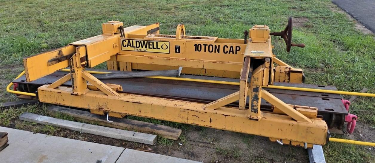 10 TON X 8' X 72" WIDE CALDWELL SHEET LIFTER STOCK# 4178