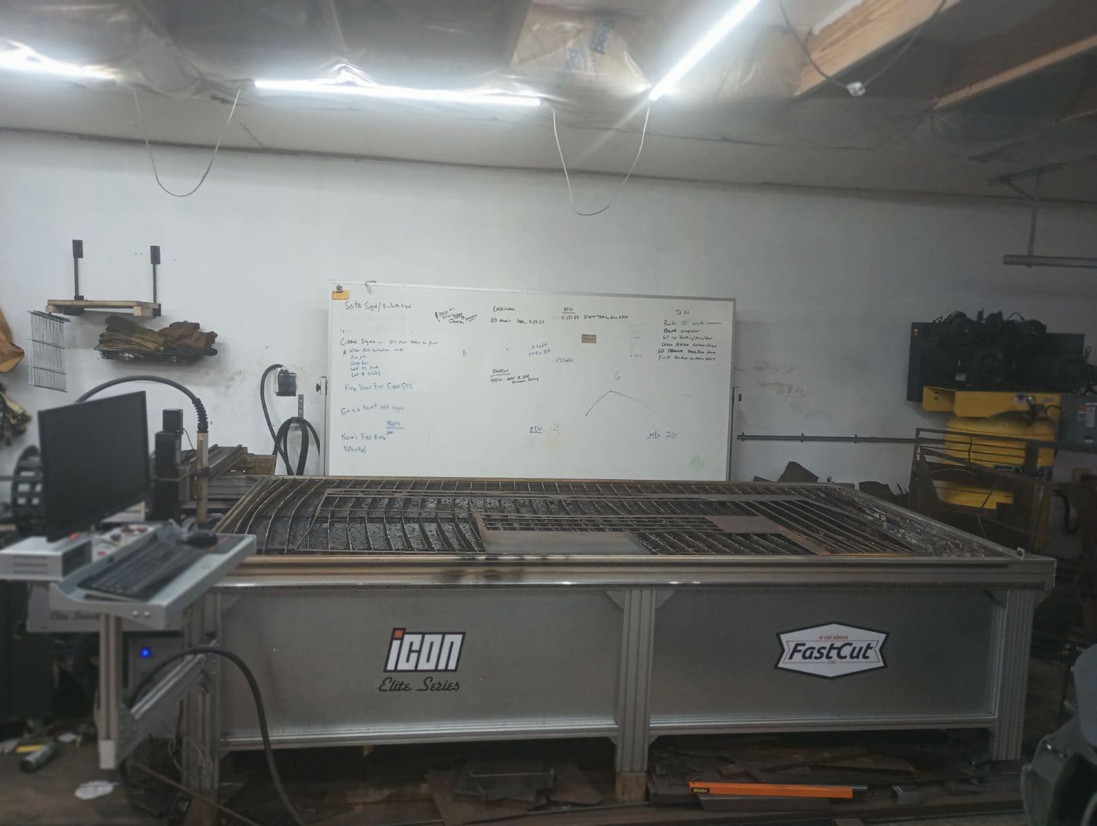 5×10 Fast Cut Icon Elite Plasma Table with Water Bed and Hypotherm Power Max85, 2020