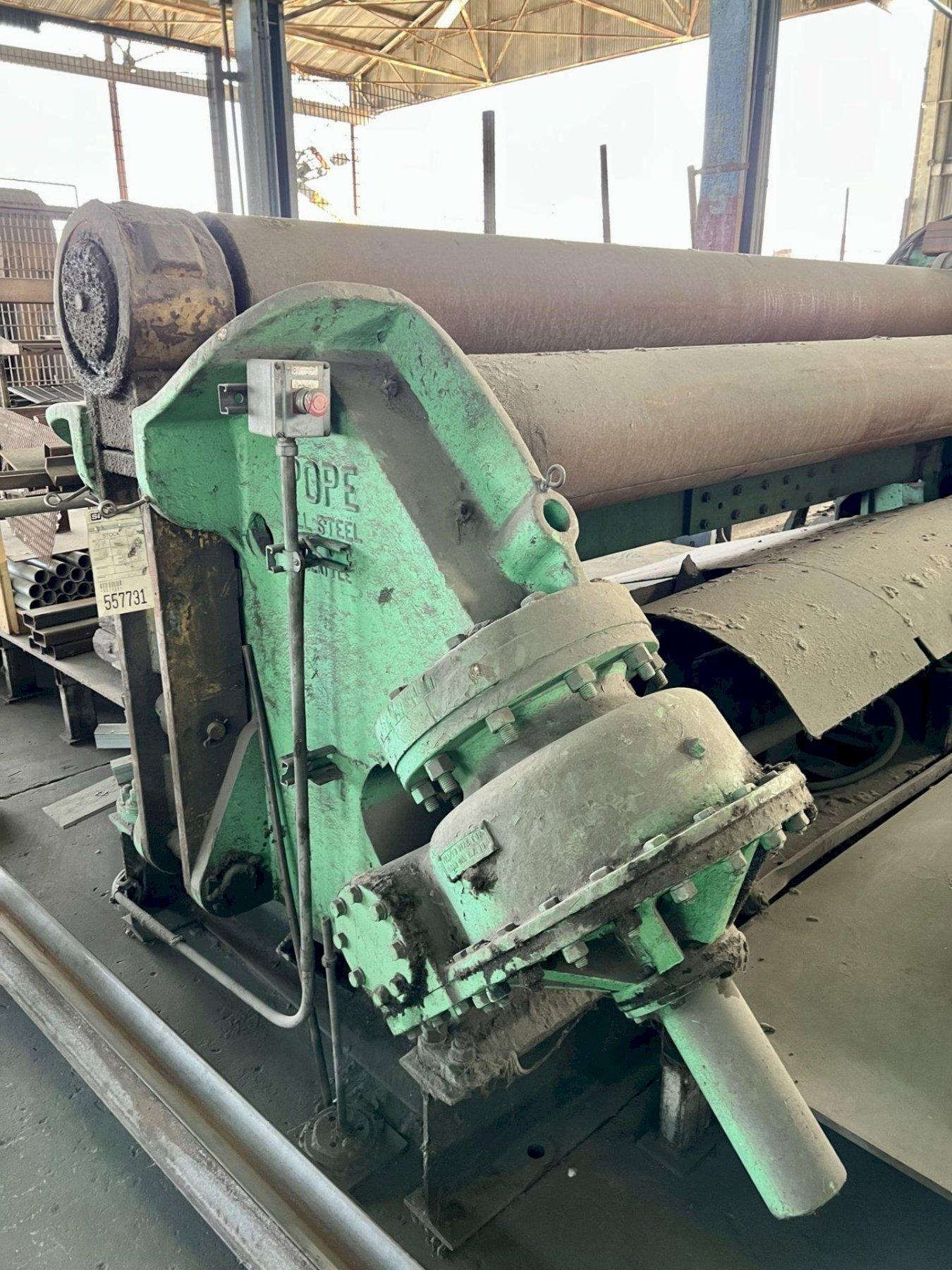 10' x 1" POPE MODEL PR-101000-4 MECHANICAL PLATE ROLL