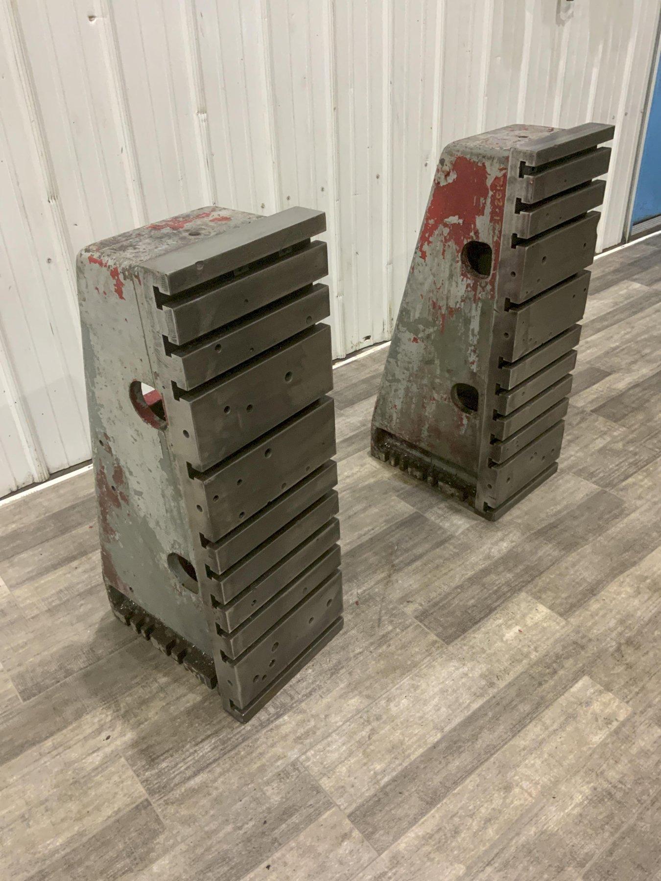 1 SET OF 12" X 36" G & L T SLOTTED ANGLE PLATES: STOCK #81243"