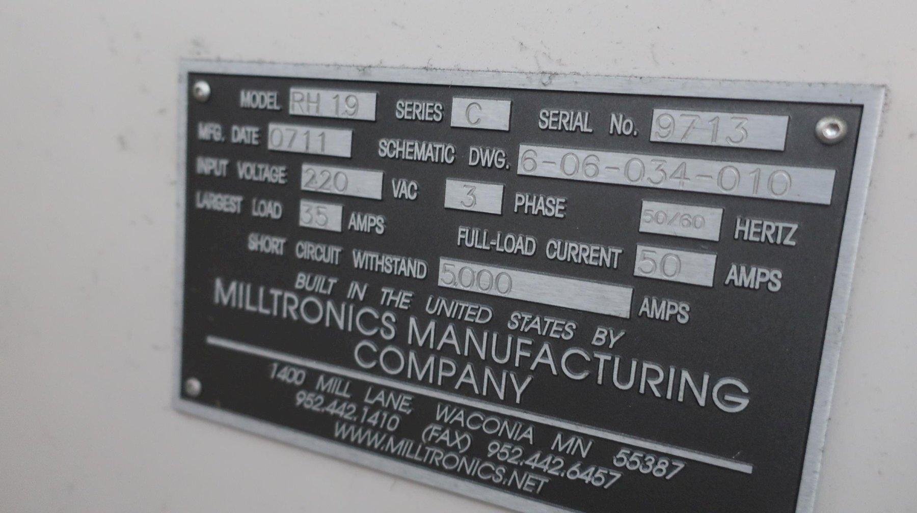 Milltronics RH-19 CNC Vertical Rigid Head Bed Mill, Year 2011