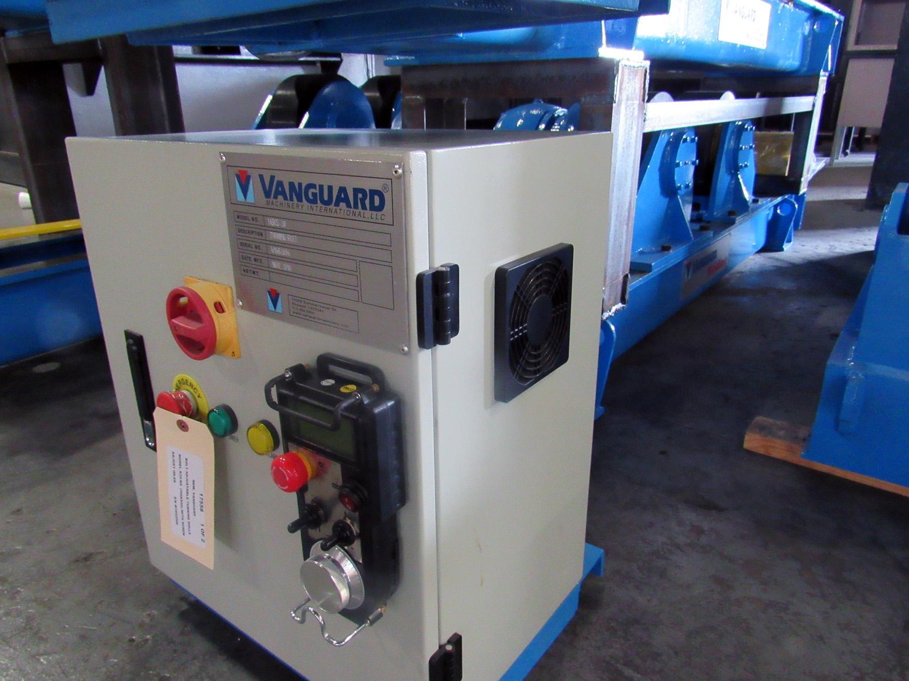 NEW, 20 TON VANGUARD BOLT ADJUSTABLE TURNING ROLLS MODEL R20-BA DRIVE WITH R20-LS LEAD SCREW ADJUST IDLER