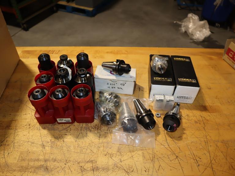 Parlec, Rego-Fit & More - Assorted BT-40 Tool Holders, Mainly Ridged Endmill Holders - Auction Item
