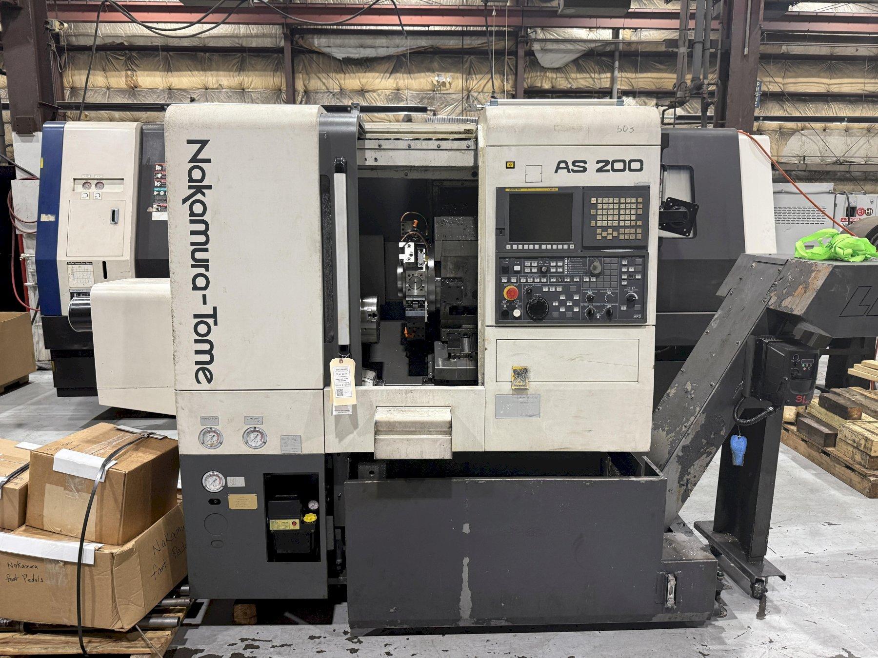 Used 2014 Nakamura Tome AS-200MY CNC Lathe For Sale