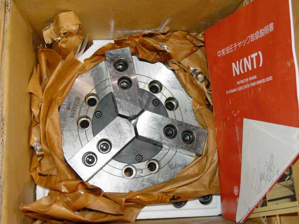 8" Kitagawa N-8 3-Jaw Hydraulic Chuck