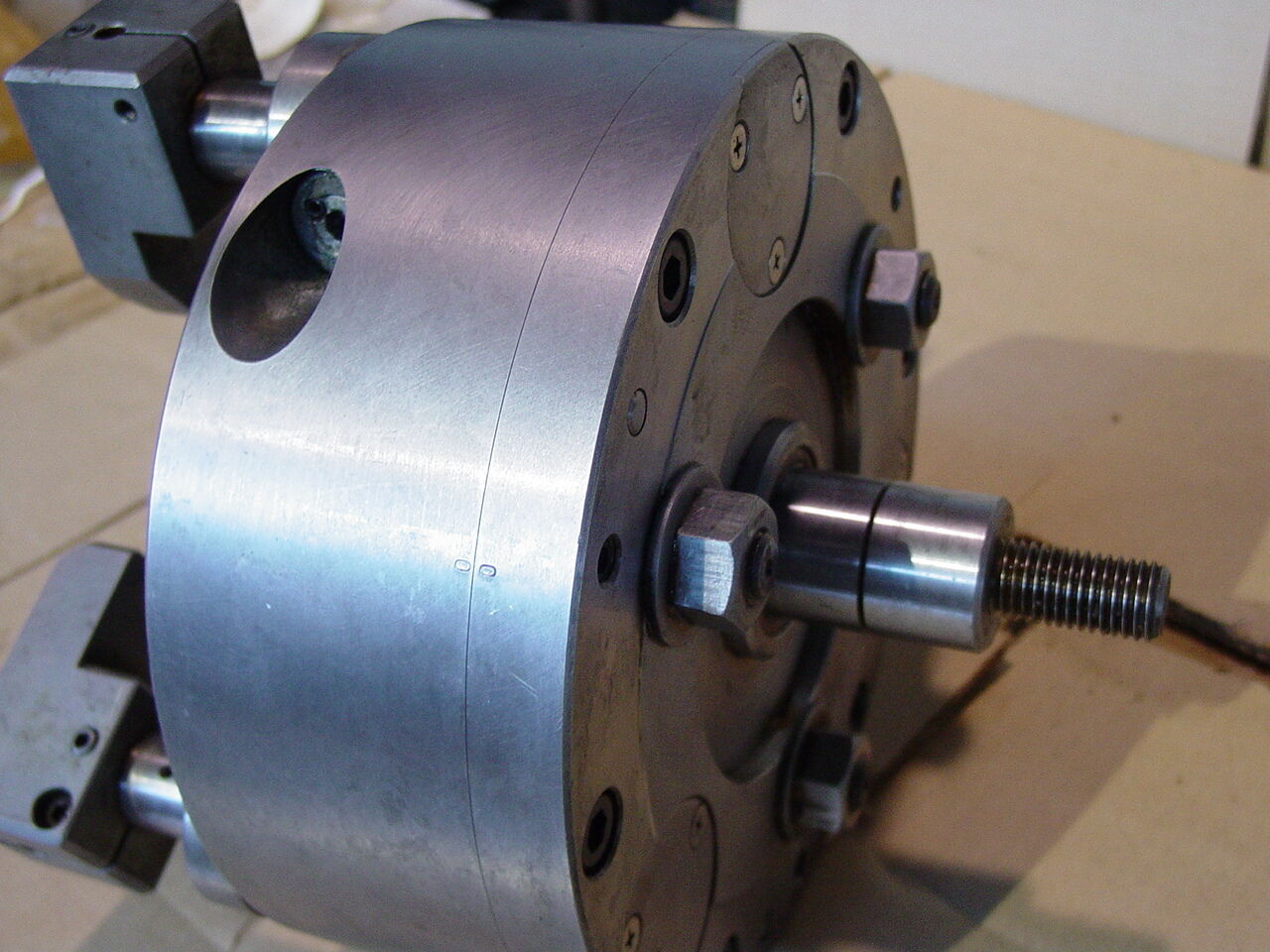 10" 3-JAW HOWA POWER FINGER CHUCK / PULL BACK CHUCK