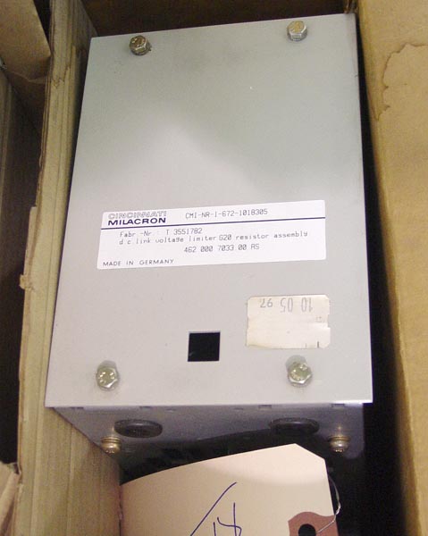 Cincinnati Milacron Regen Resistor 1-672-1018305, Siemens G20 462 000 7033 00 AS Resistor