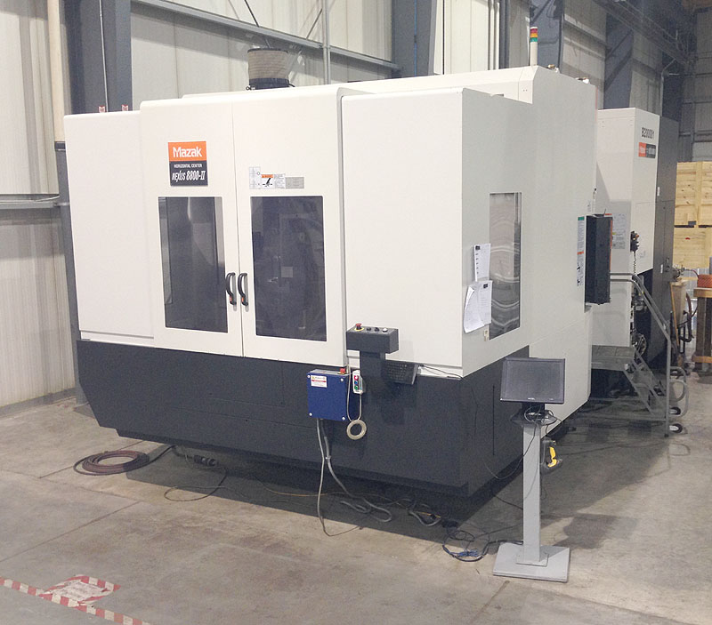 MAZAK Nexus 8800ii, Matrix CNC Control, X=55.12", Y=47.24",Z=52.17", (2) 31.5" Square Pallets, Full 4th Axis Pallet Rotation, 50HP, 7000 RPM, New 2009.