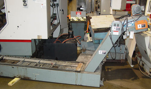 CINCINNATI HAWK 250, Siemens Acramatic 2100 CNC Control, 21" Swing, 10" 3-Jaw Power Chuck, Tailstock w/ 27" Centers, Chip Conveyor, 1999.
