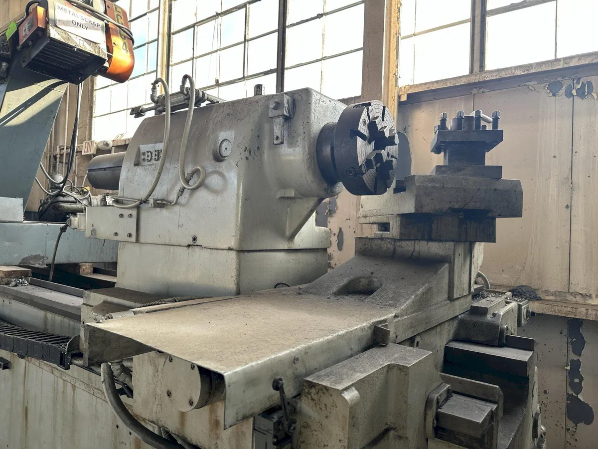 50" /130" X 230-362" LEBLOND MODEL 4025-36 HEAVY DUTY SLIDING BED GAP LATHE, 3" HOLE