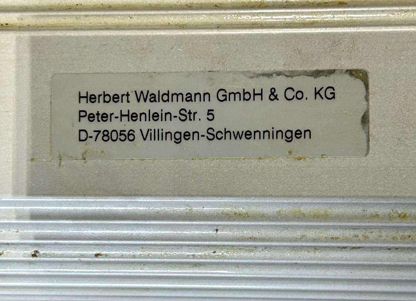 WALDMANN TUBE MACHINE LIGHT, Model MQAL 24 S, 24 VDC, 12 Watt.