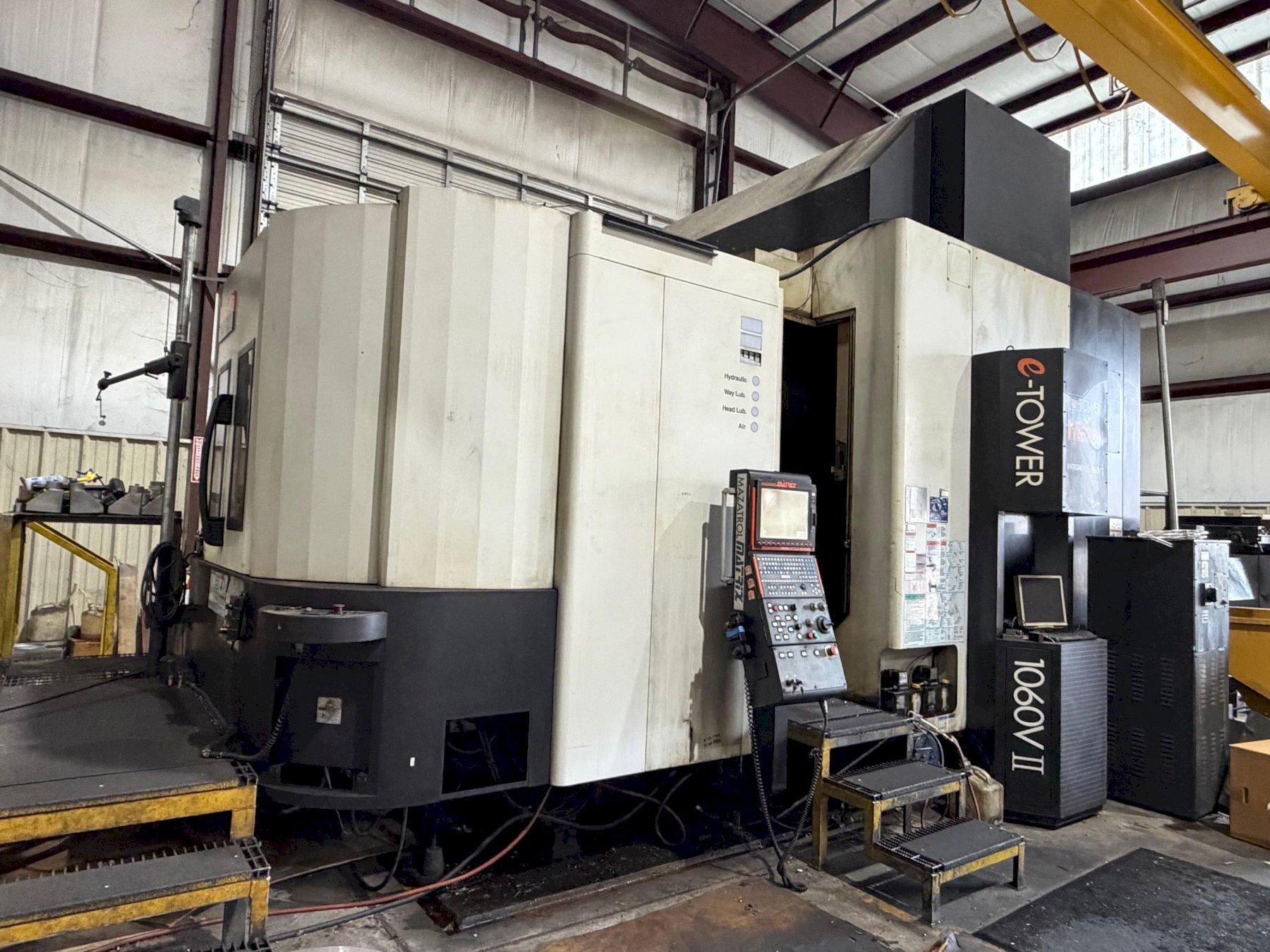 2008 Mazak Integrex e-1060V/8 II CNC Mill-Turn Machine, 10K RPM Mill head, x-73.82" y-41.73", z-52.95", 120 ATC, Mazatrol Matrix Ctrl., 50HP