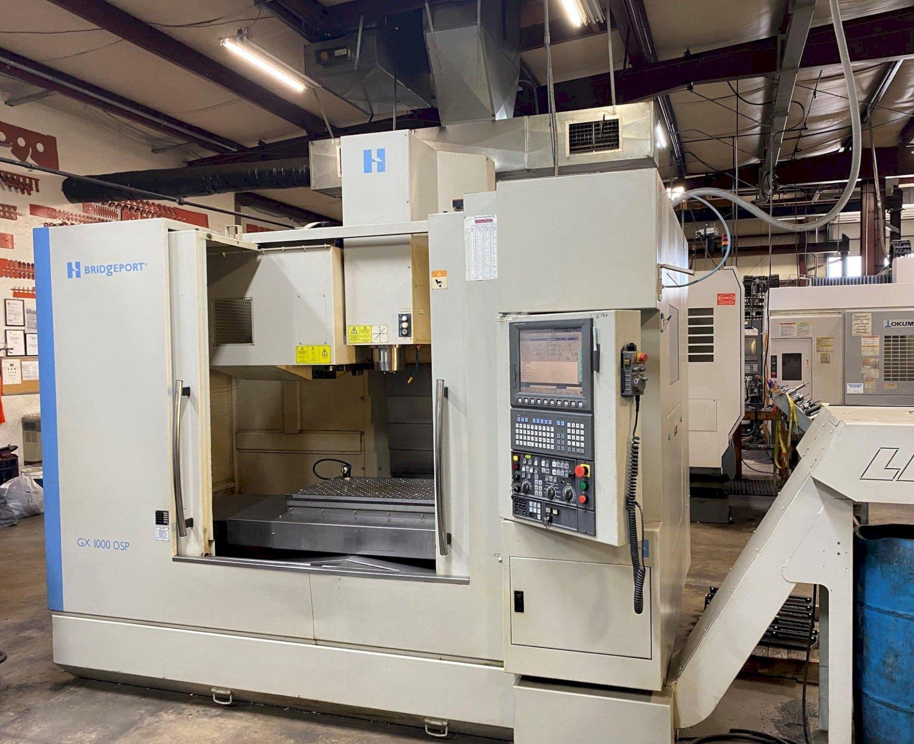 Hardinge GX1000 OSP VMC, 2011 – CTS Ready, Turbo Chip Conveyor, Probe & Okuma Control.