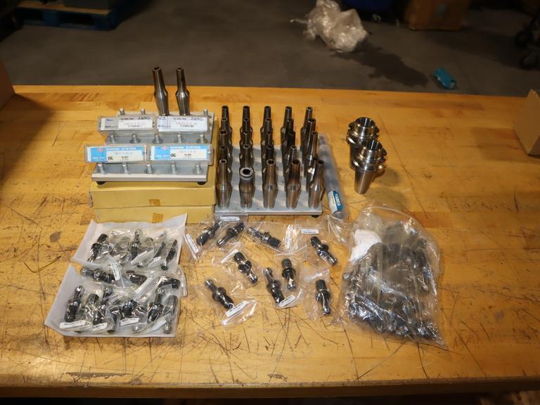 MST & OSG Slimline 2-Peice Modular Heat Shrink Holders & Bases w/ BT40 Holders & MST P40T-1 Pull Studs- Auction Item