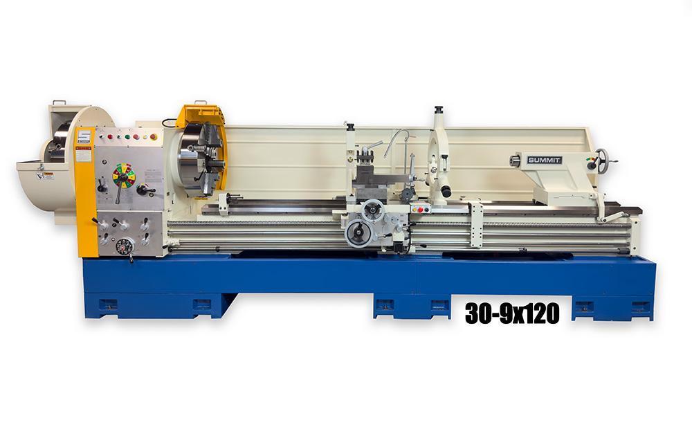 1 - NEW SUMMIT BIG HOLE ENGINE LATHE, MODEL #: 30-9 X 200