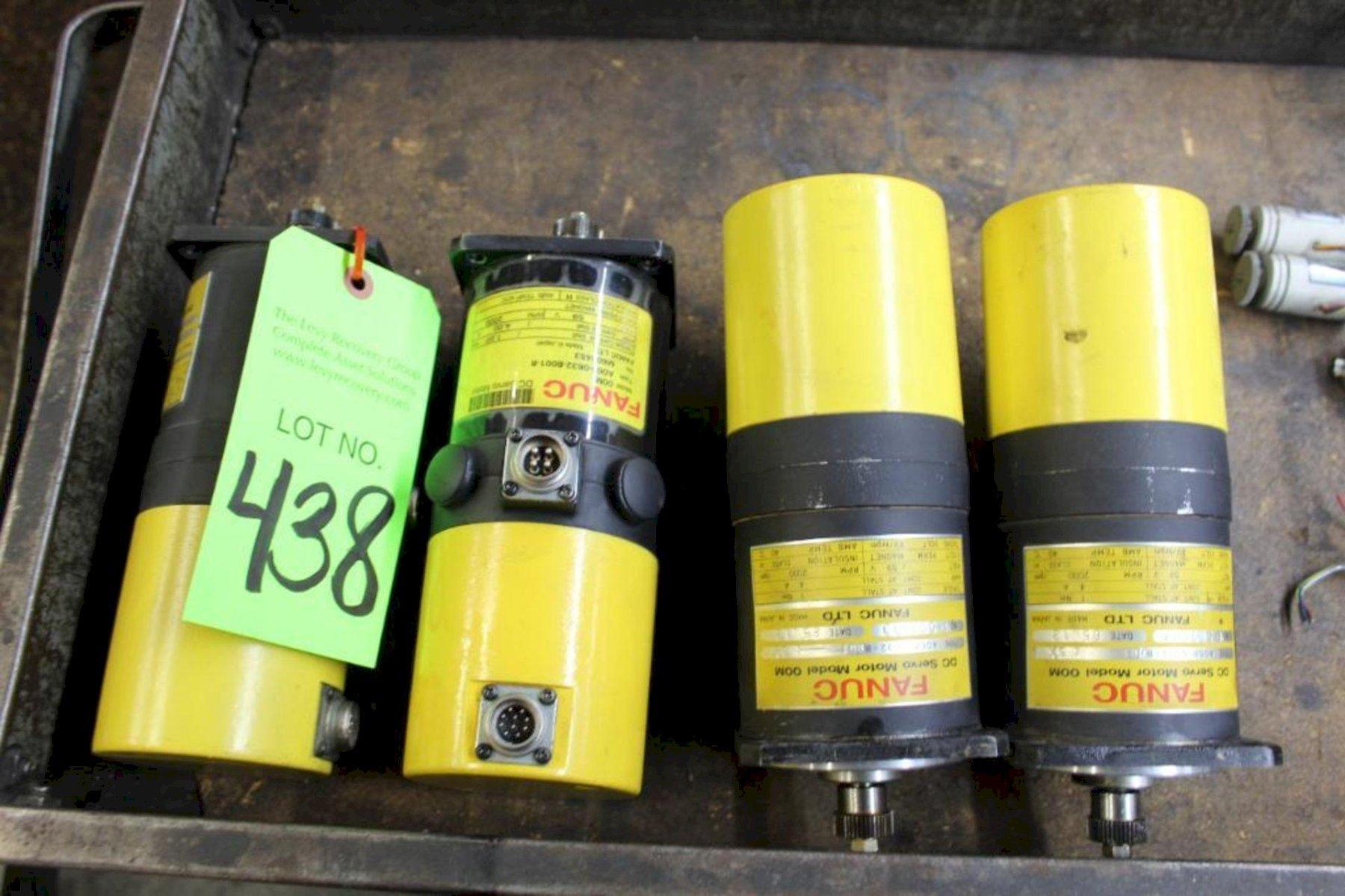 (4) FANUC 00M DC SERVO MOTOR. STOCK # 0681524