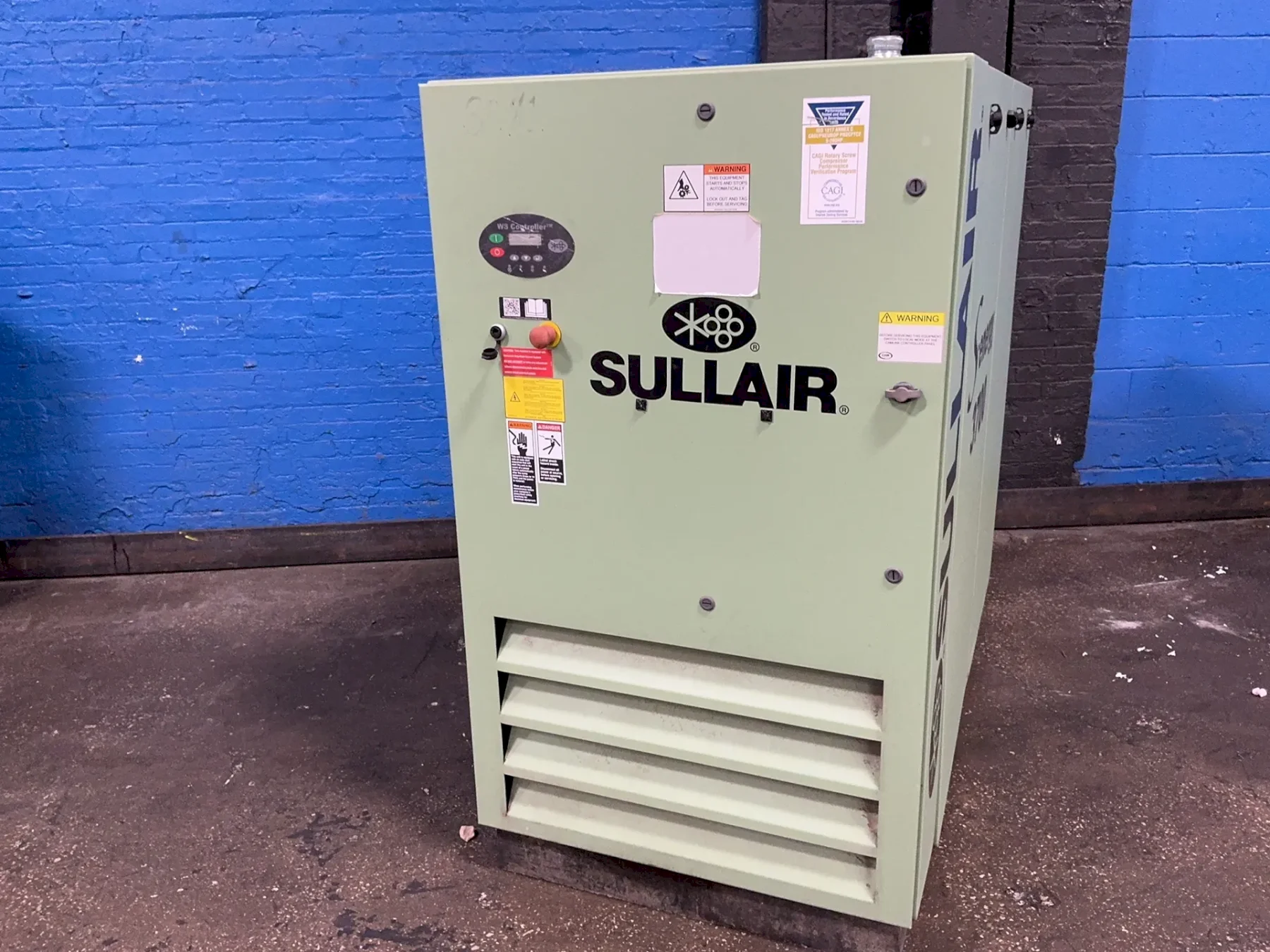 SULLAIR 55.2 BHP, 44.5 KW S-ENERGY 3700 AIR COMPRESSOR  -  3709B AC