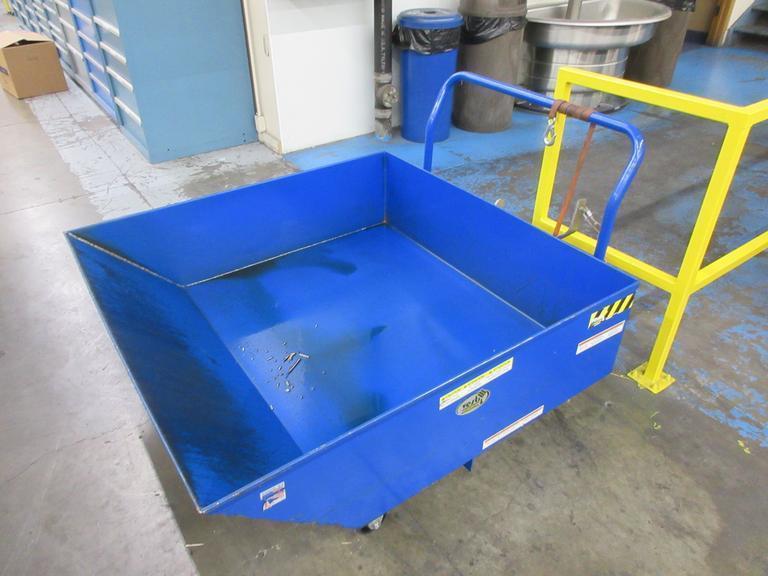 Steel Low Profile Parts Hopper 1/2 Cubic Yd. 2000 Lb. Capacity- Auction Item