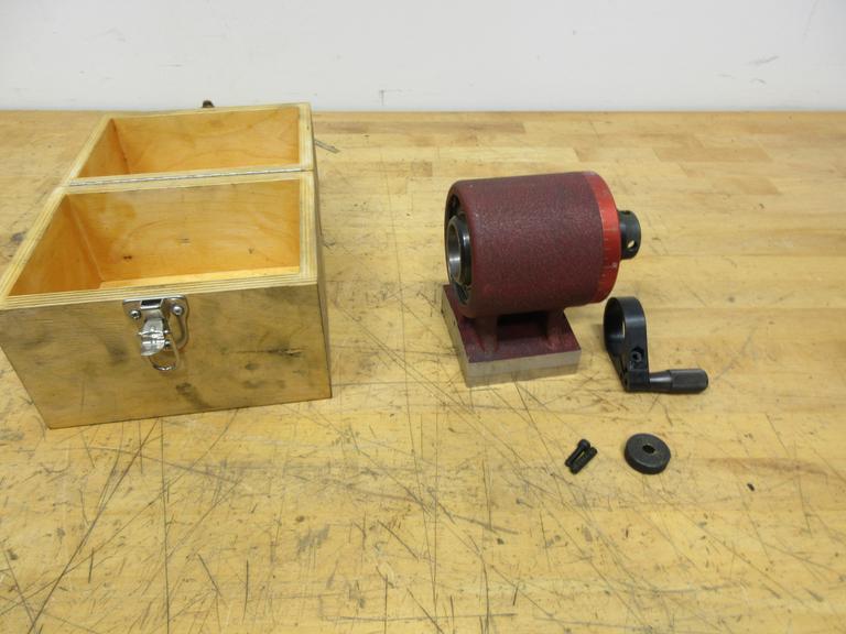Suburban Tool 5C Collet Master Index Fixture: 7 1/2° Index Increments, 3 5/8 in Centerline Ht, in Wood Case- Auction Item