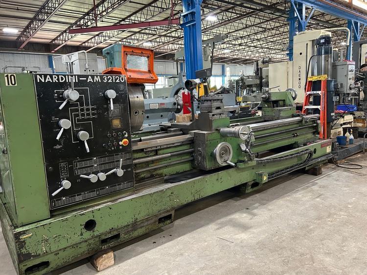32" x 120" CLAUSING NARDINI MODEL AM32120 ENGINE LATHE