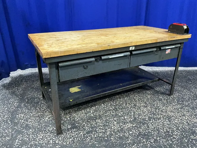 STRONG HOLD 36” X 72” / 2 DRAWERS WORKBENCH