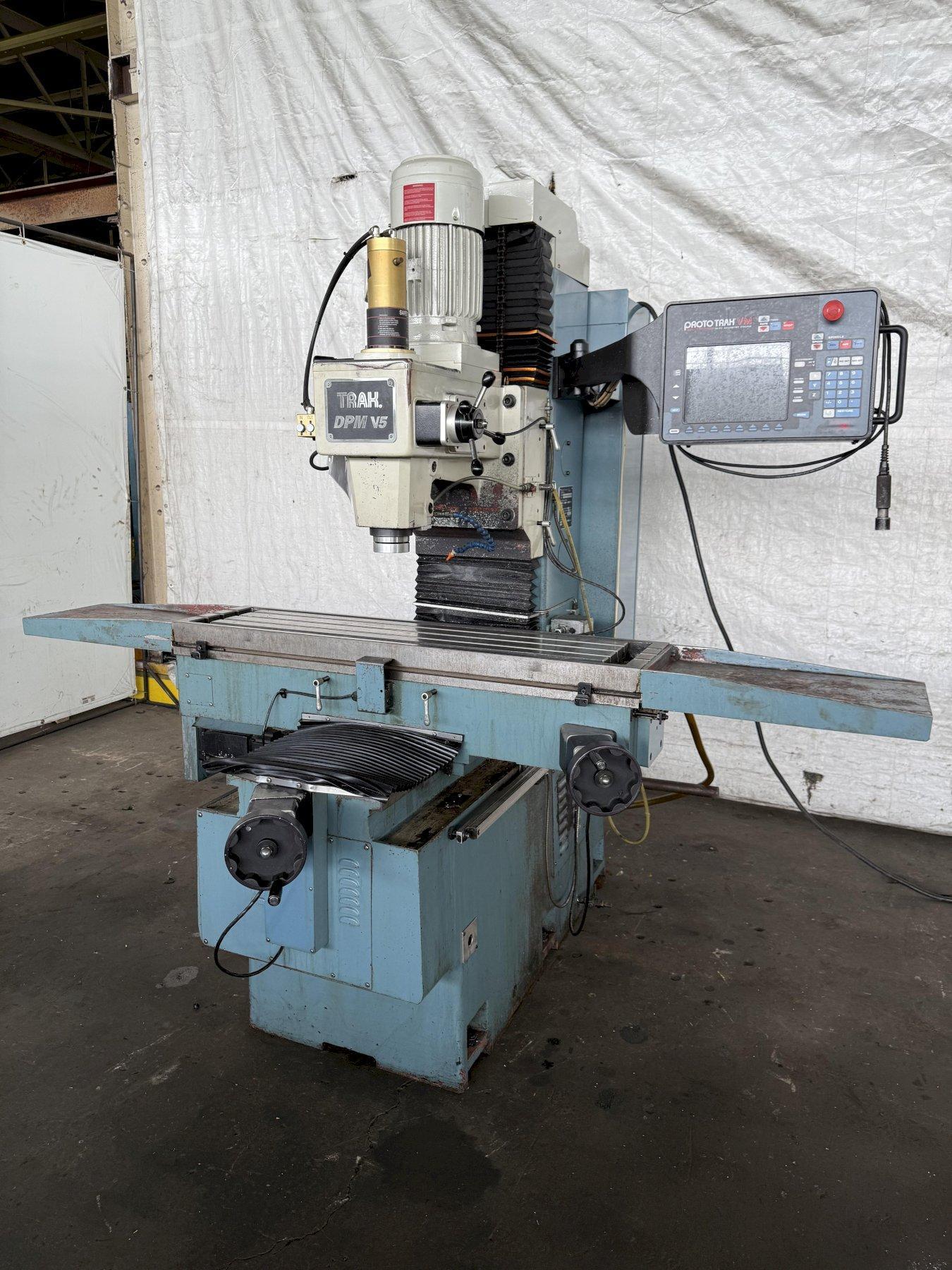 5 HP SWI PROTO-TRAK DPM-V5 CNC VERTICAL BED MILL (2017 TRAK VM CONTROL) STOCK # 1121224