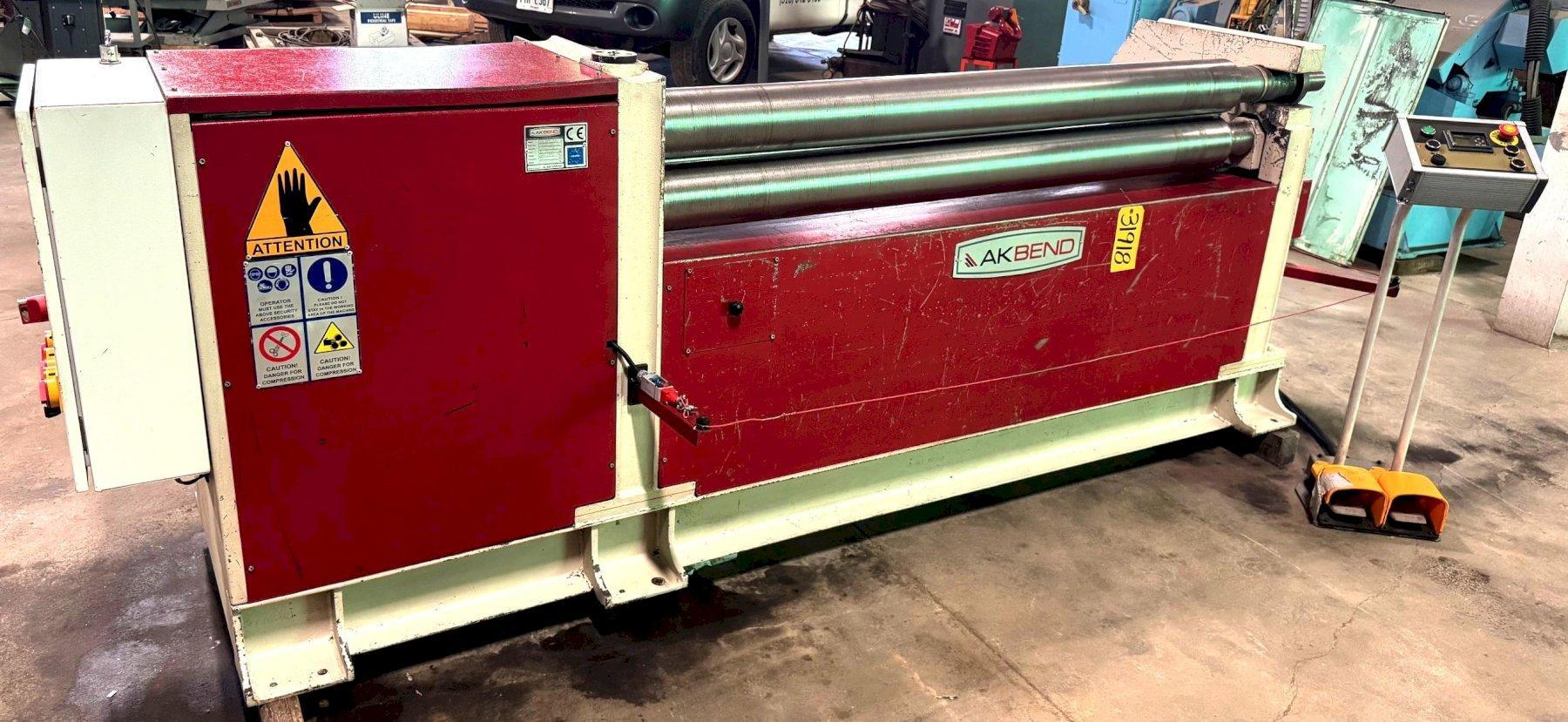 5′ x 1/4″ Akbend Plate Roll ASM-S140-15/5, 5.5″ Top Roll, 2011