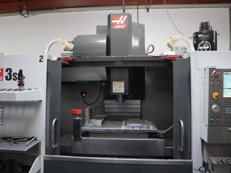 HAAS VF-3SS CNC VERTICAL MACHINING CENTER WITH MIDACO AUTOMATIC PALLET CHANGER, PROBING AND THROUGH SPINDLE COOLANT