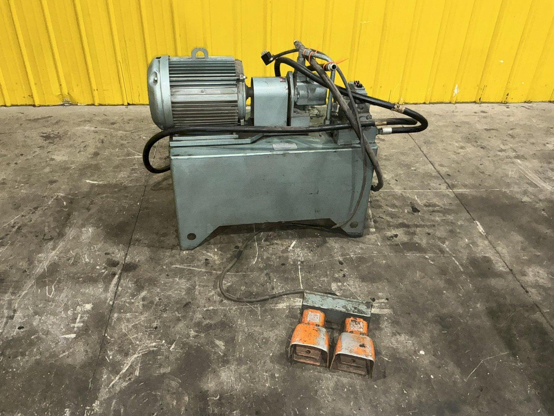 10 HP W.A. WHITNEY MODEL #600-500 HYDRAULIC UNIT: YOBRO #26359