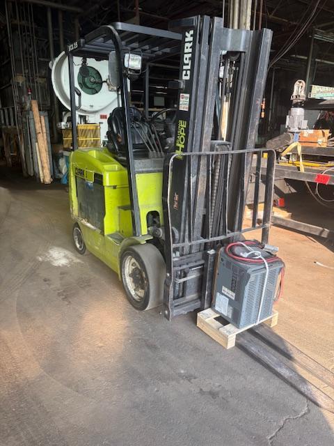 2019 Clark ECX25 Electric Forklift | 5,000 lb Capacity | 3-Stage Mast | 48V | Side Shift