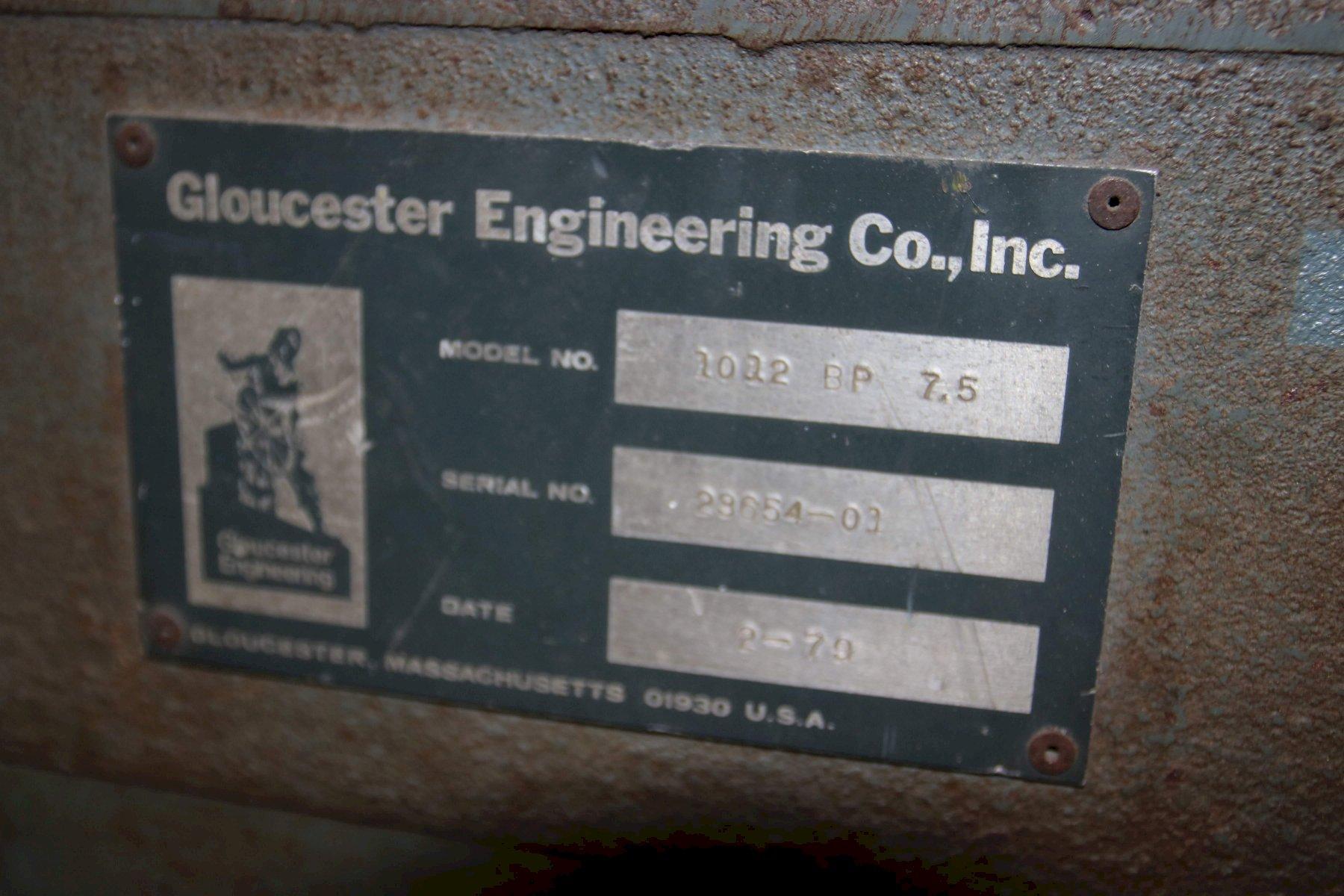 GLOUSCESTER ENGINEERING MODEL 1012BP PLASTIC GRANLATOR: STOCK 70999