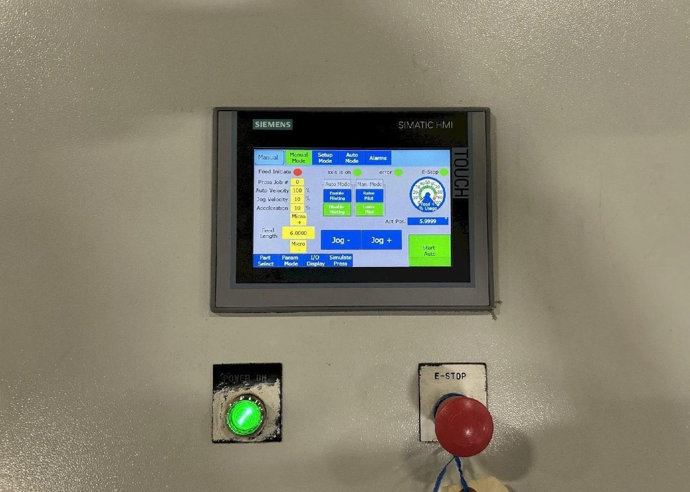 24" Wide x .110" NIDEC-CHS Servo Roll Feed Straightener Combination For Sale
