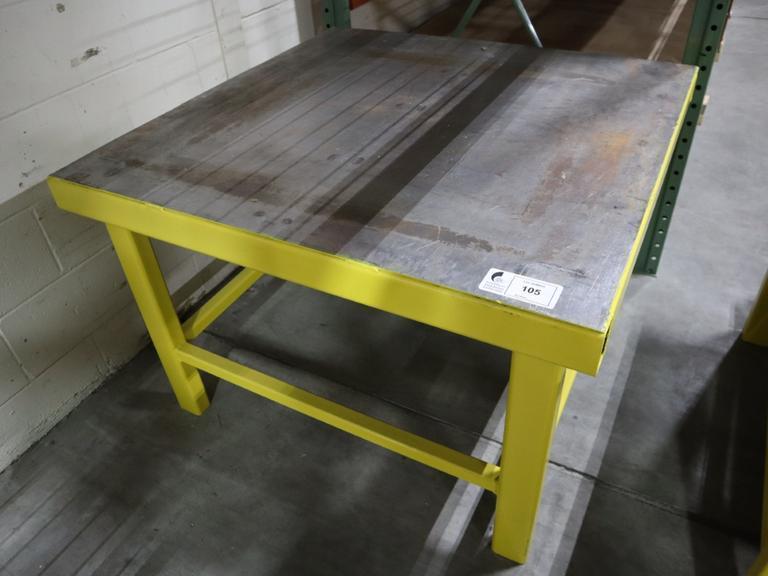 Steel Table, Heavy Duty, 41.5"x41.5"x28.5"- Auction Item