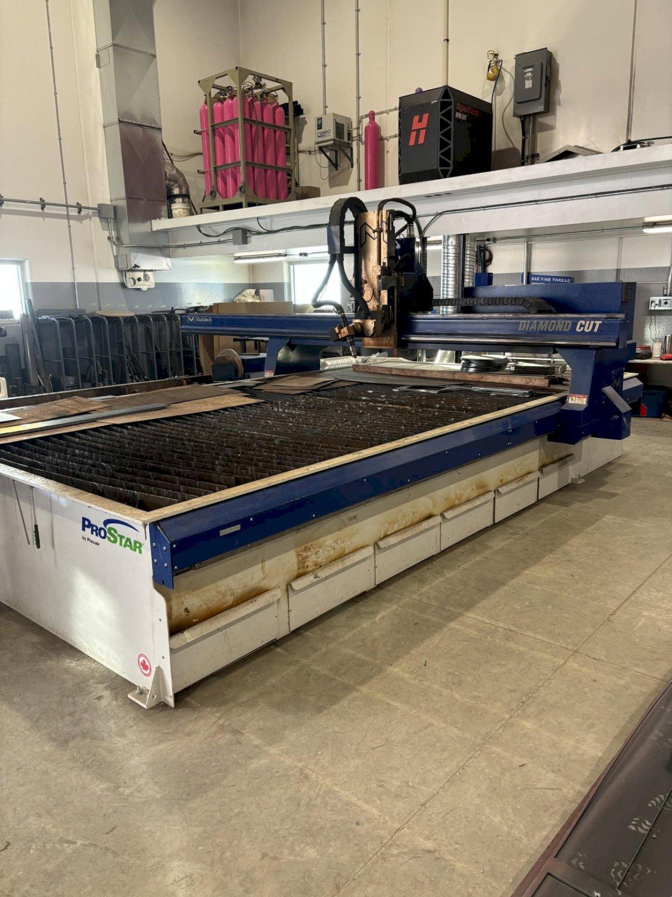 8’ x 12’ Machitech Diamond Cut CNC Plasma, 2020 – Hypertherm XPR 300, 5-Axis Full Contour Beveler