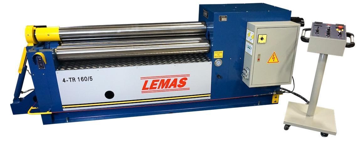 1 - NEW LEMAS HYDRAULIC 4-ROLL INITIAL-PINCH PLATE BENDING ROLL, MODEL #: 4-TR 160/4