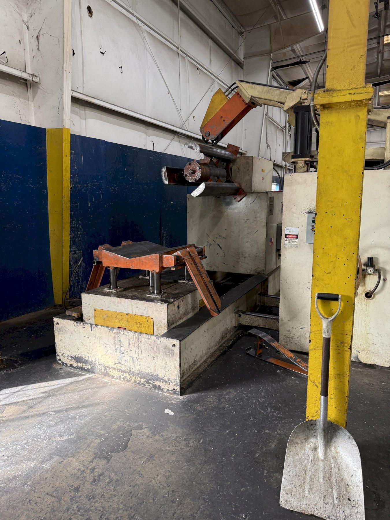 20,000 lbs. x 36" Capacity CHS Automation Coil Reel and Powered Straightener, Year 2005