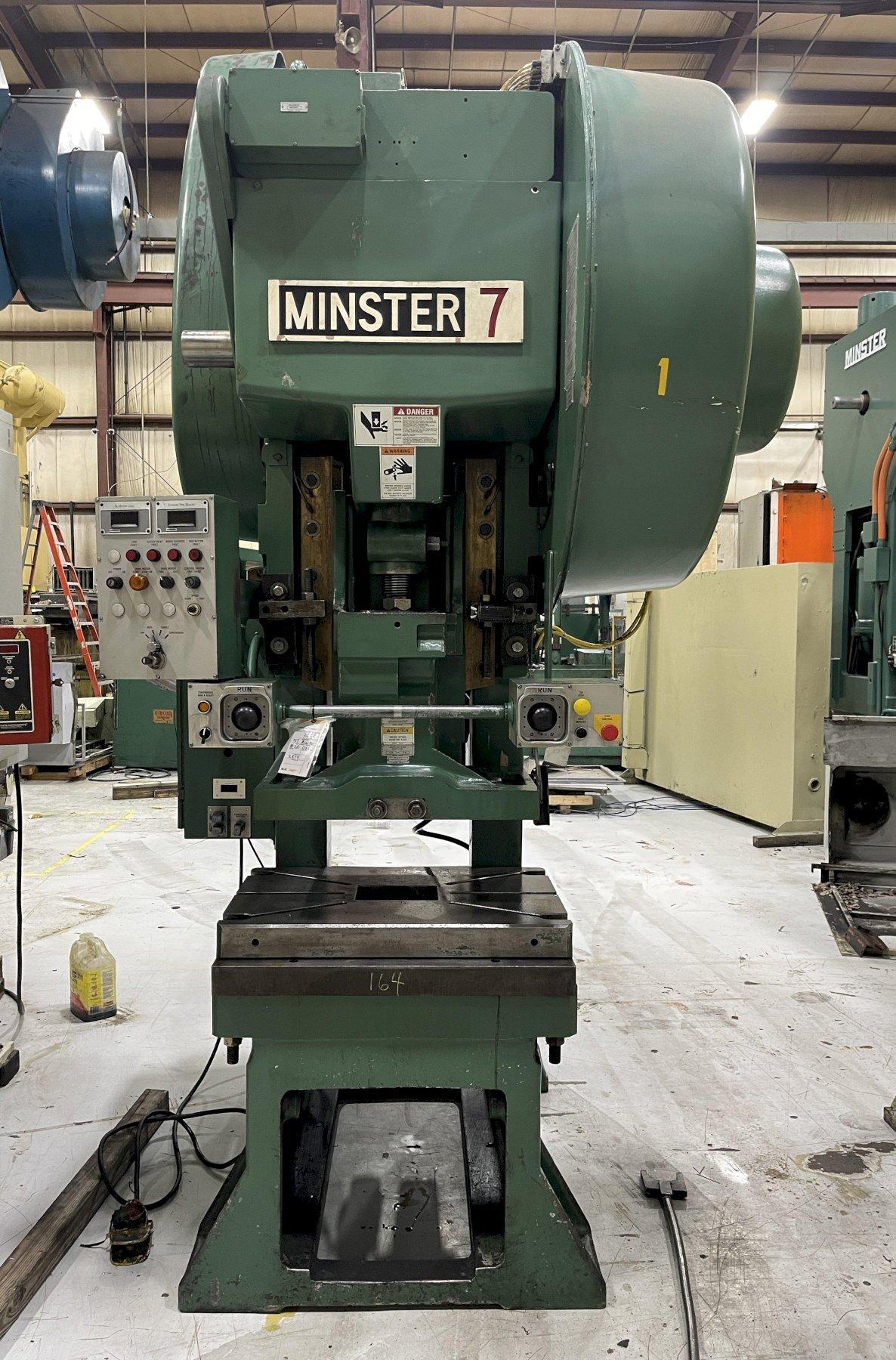 75 ton Minster Press Model #7SS - Used OBS Geared Mechanical Metal Stamping Press For Sale, Year 2001!