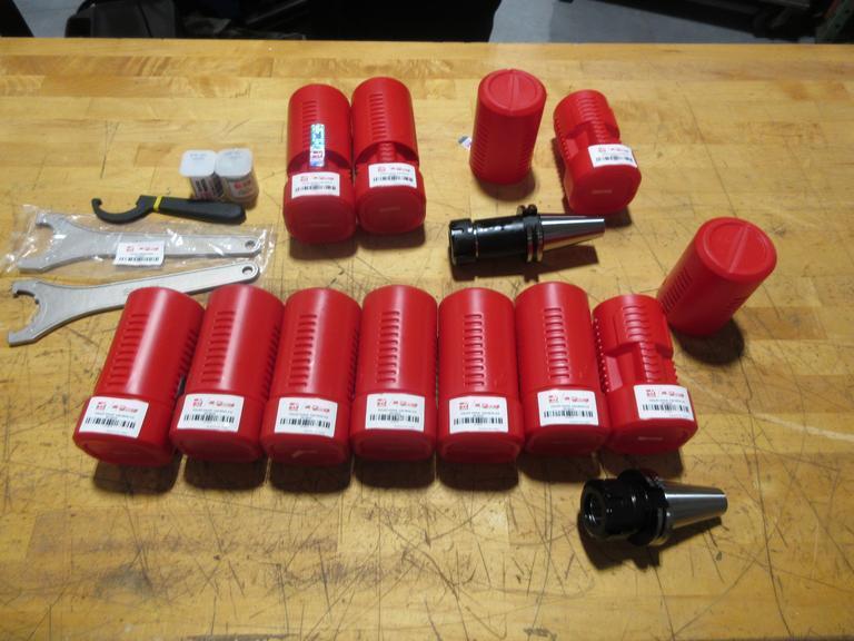 Haas ER32 CAT40 Tool Holders (10) Wrenches & Collets NEW!- Auction Item