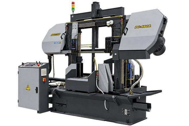 NEW 18" x 18" HYDMECH MODEL DC-460P SEMI AUTOMATIC DUAL POST BAND SAW