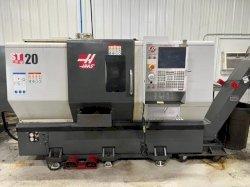 Haas ST-20 CNC Lathe with Haas Bar Feeder For Sale - 2016