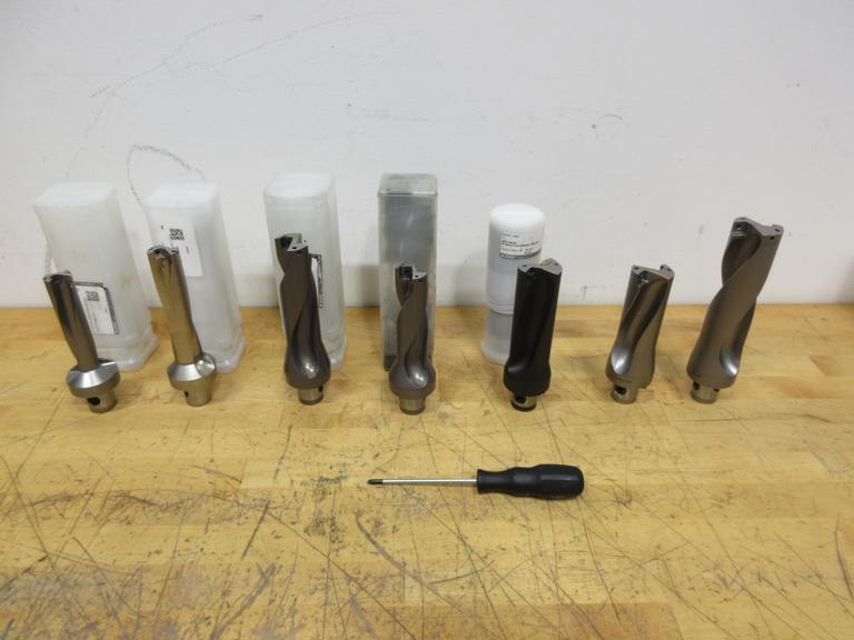 Komet ABS50 KUB Quatron Inserted Drill Bodies (12pcs), .985" - 1.75"  Diameters ***New in Packages***- Auction Item